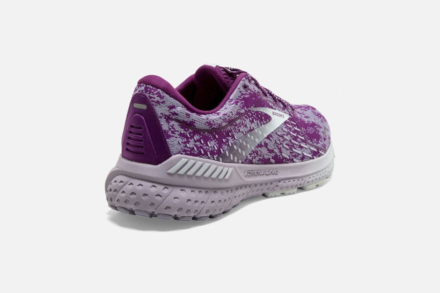 Brooks Adrenaline GTS 21 Road Running Shoes Womens - Purple/Silver - NCJVZ-2390